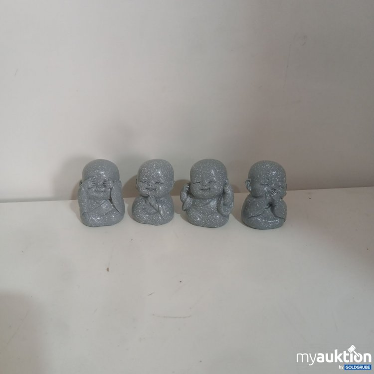 Artikel Nr. 994866 Artikel Nr. 994866: 4 verschiedene Mönch Statuen