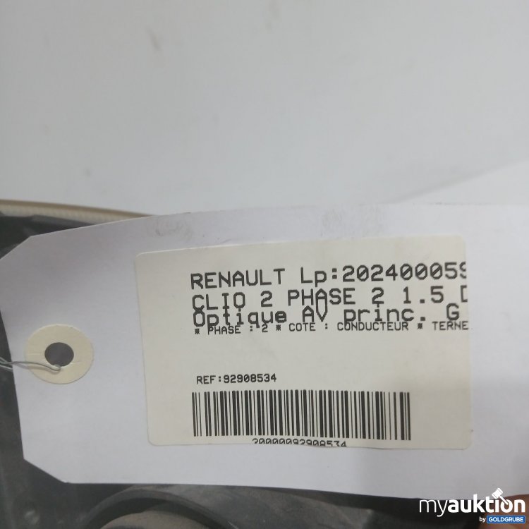 Artikel Nr. 468867 Artikel Nr. 468867: Renault Clio 2 Phase 1.5 D Scheinwerfer 15601700