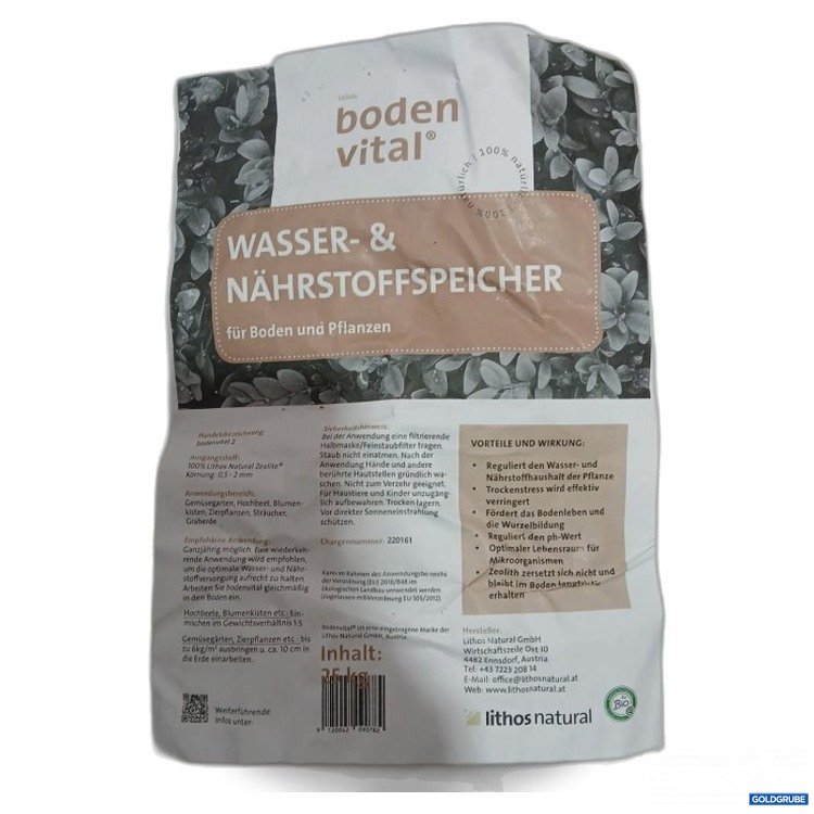 Artikel Nr. 478867 Artikel Nr. 478867: boden vital Wasser- & Nährstoffspeicher 25 kg beschädigt