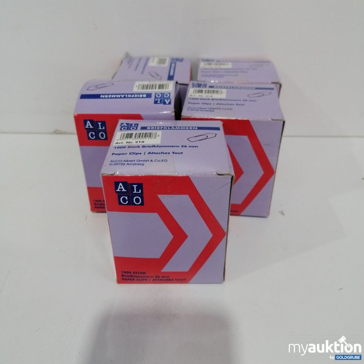 Artikel Nr. 832867: Alco Briefklammern 210, 5x1000 Stk. 26 mm