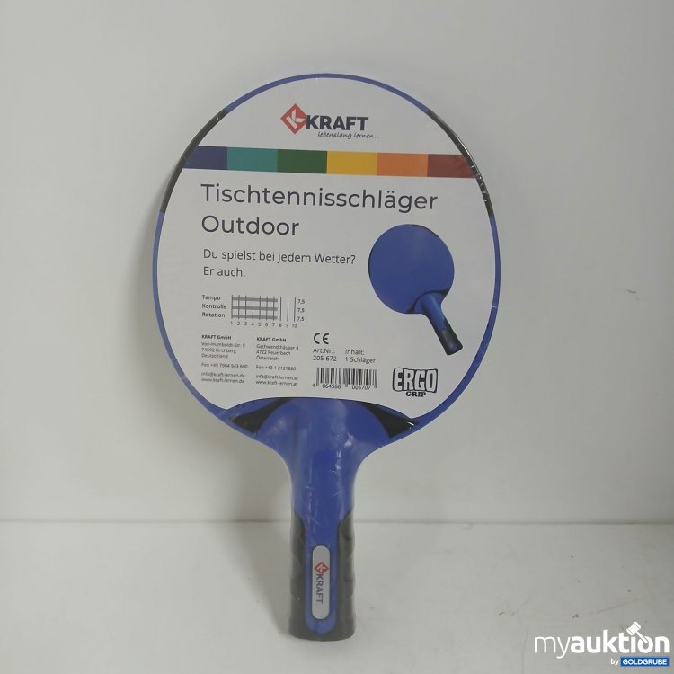 Artikel Nr. 874867: Kraft Tischtennisschläger Outdoor 205-672