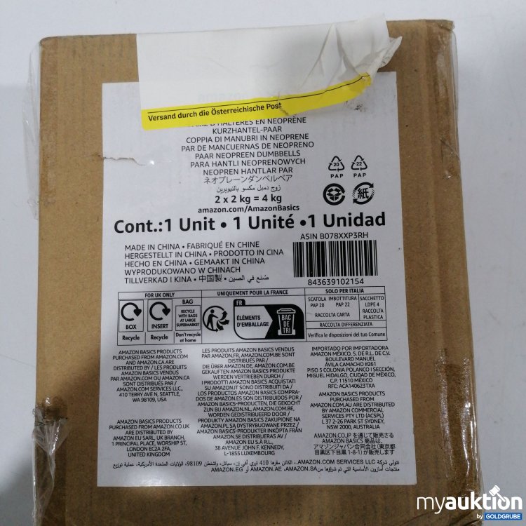 Artikel Nr. 890867: Kurzhantel 2x2kg