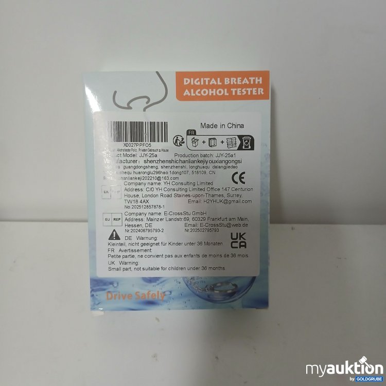 Artikel Nr. 912867: Digital Breath Alcohol Tester JJY-25a