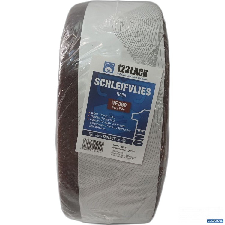 Artikel Nr. 983867 Artikel Nr. 983867: 123Lack Schleifvlies Rolle VF 360 Very Fine, 115mm×10m