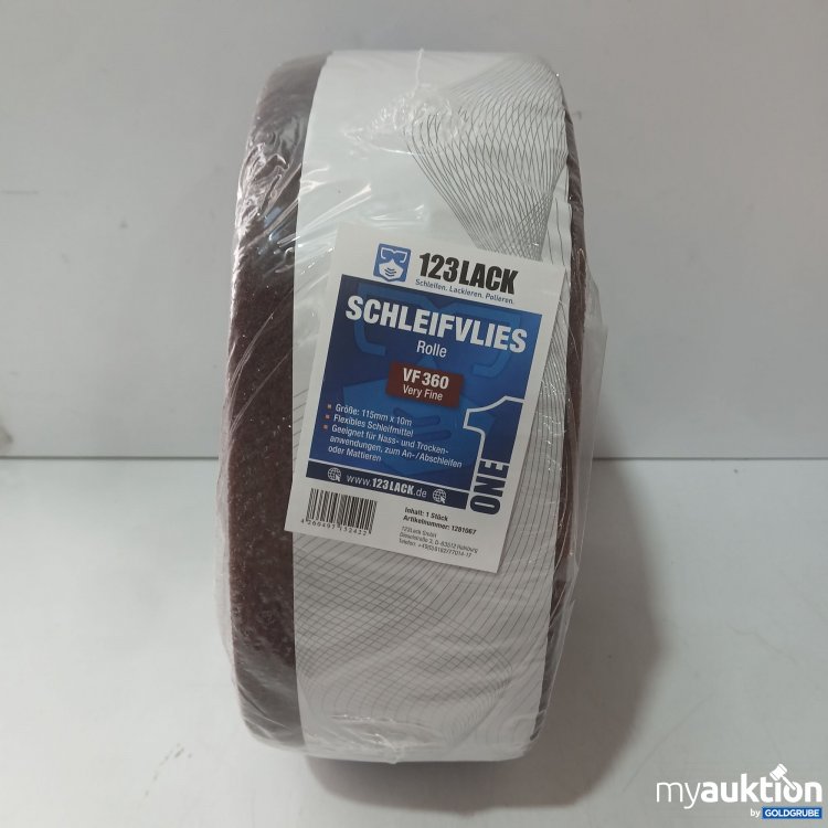 Artikel Nr. 983867 Artikel Nr. 983867: 123Lack Schleifvlies Rolle VF 360 Very Fine, 115mm×10m