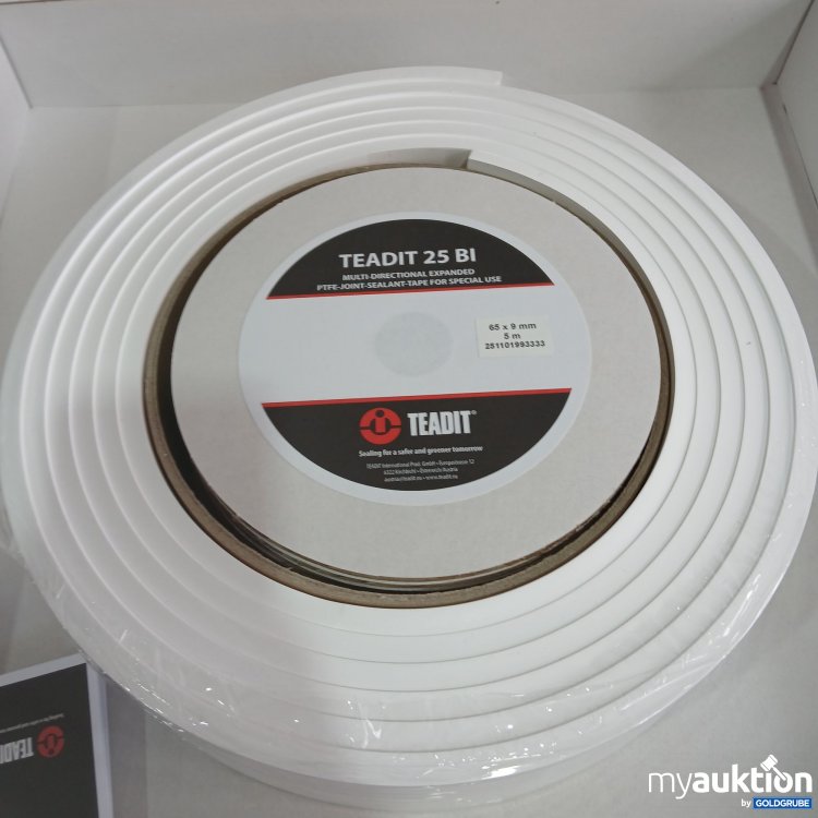 Artikel Nr. 439868 Artikel Nr. 439868: Teadit 25 BI Multi Directional Expanded PTFE Joint Sealant Tape for Special Use 65x9mm 5m