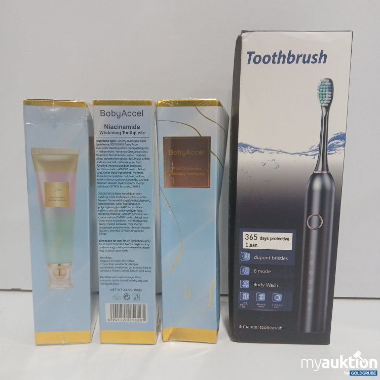 Artikel Nr. 523868 Artikel Nr. 523868: Elektrische Zahnbürste mit Zahnpasta 3x