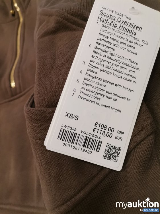 Artikel Nr. 880868 Artikel Nr. 880868: Lululemon scuba Oversized half Zip Hood