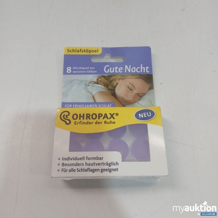 Artikel Nr. 910868: Ohropax Schlafstöpsel 8x