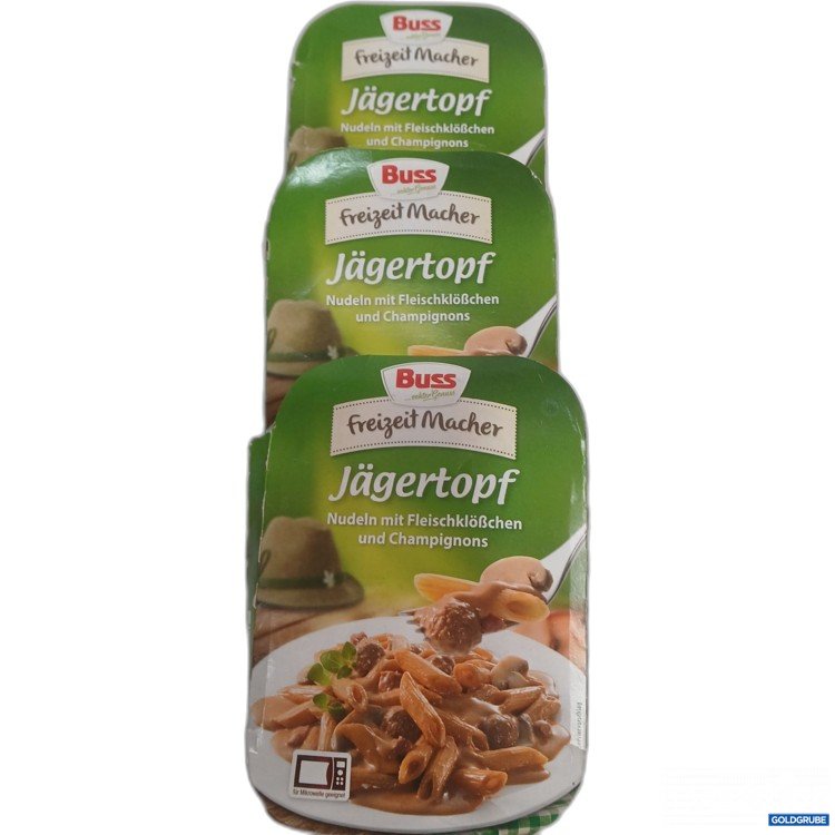 Artikel Nr. 987868 Artikel Nr. 987868: JÄGERTOPF Nudeln mit Fleischklößchen 3x300g