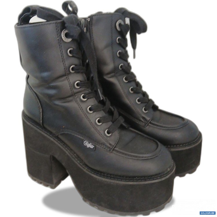 Artikel Nr. 954869: Buffalo Killah Lace Up Mid Stiefel Plateau Schwarz