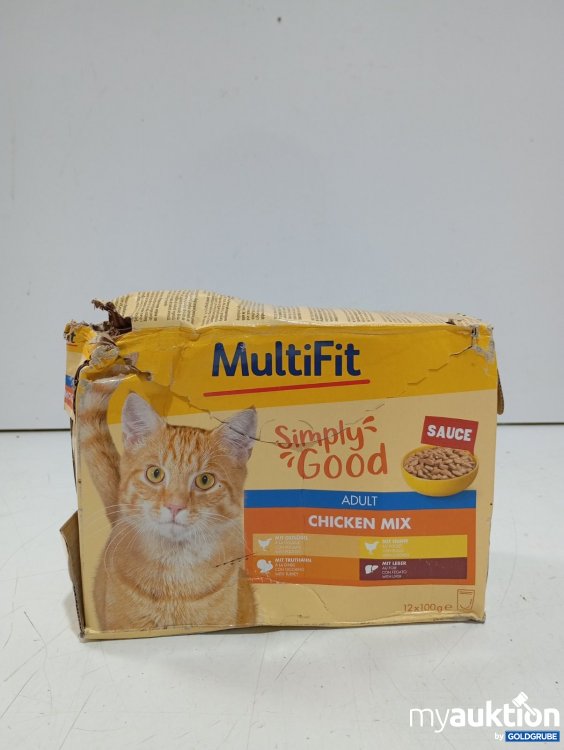 Artikel Nr. 465870: MultiFit 12x100g Katzenfutter Adult Chicken Mix Sauce