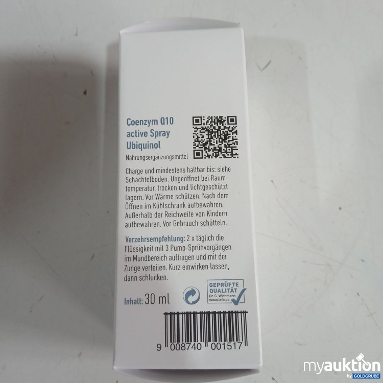 Artikel Nr. 979870 Artikel Nr. 979870: Biogena Coenzym Q10 active Spray Ubiquinol 30ml