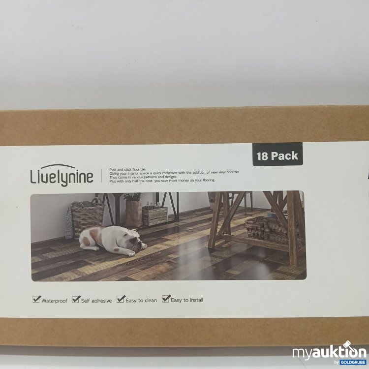 Artikel Nr. 980870 Artikel Nr. 980870: Livelynine Selbstklebende Bodenfliesen schwarz 18stk