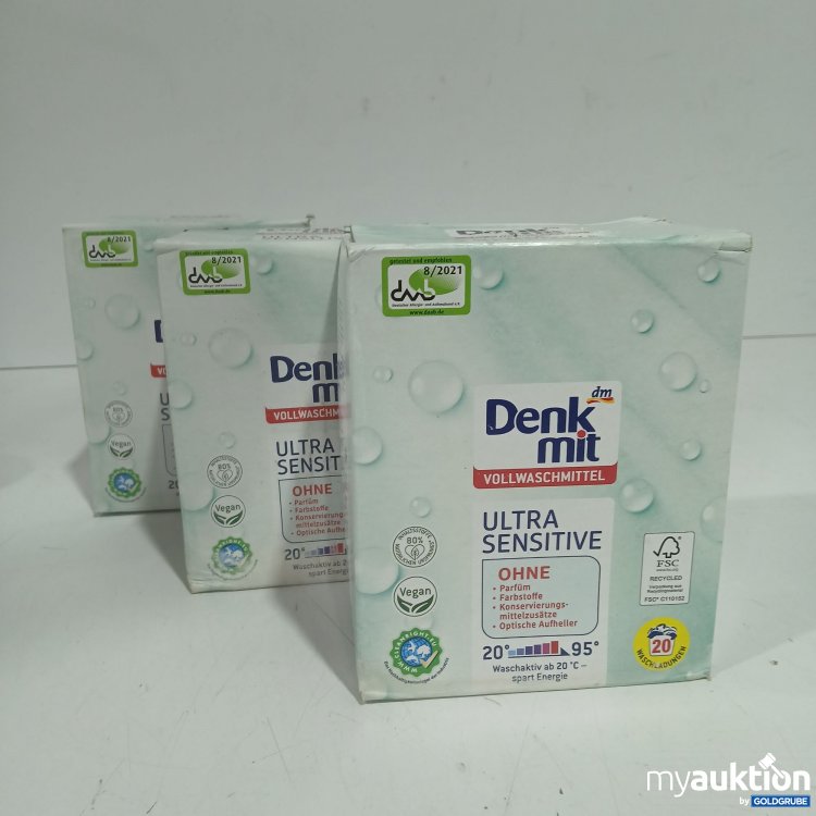 Artikel Nr. 893871: Denk mit Vollwaschmittel Ultra sensitiv je 1,35kg 