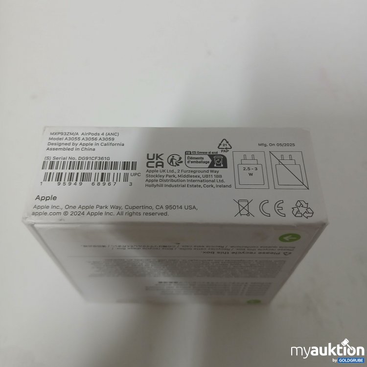 Artikel Nr. 917871: AirPods 4 MXP93ZM/A
