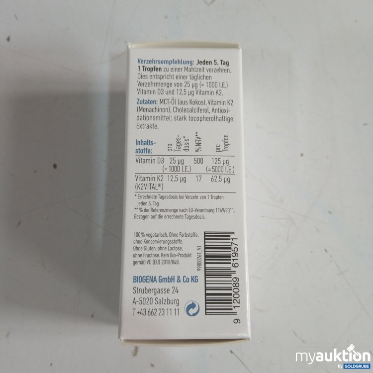Artikel Nr. 979871 Artikel Nr. 979871: Biogena Vitamin D3 & K2 Tropfen 10ml