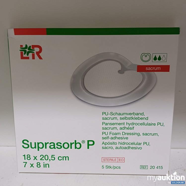 Artikel Nr. 986871 Artikel Nr. 986871: LR Suprasorb PU-Schaumverband, sacrum, selbstklebenden, 18x20.5cm