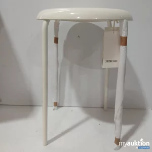 Artikel Nr. 524871: Zara Home Hocker 43 x 31 x 31 cm aus Metall weiß Art.-Nr. 2575/073/712/99