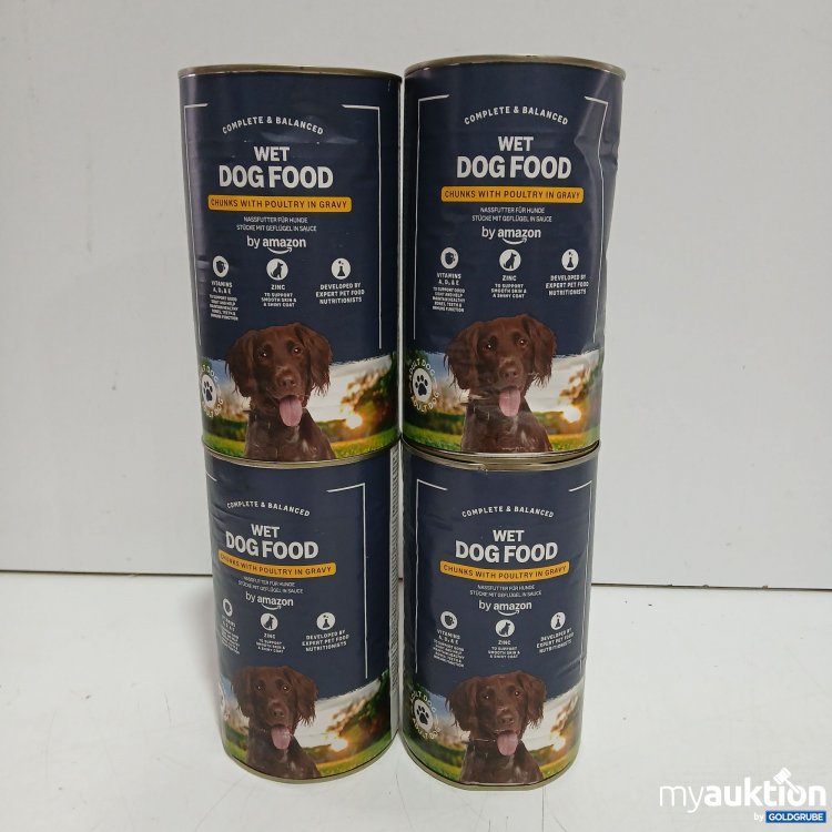 Artikel Nr. 462872: By Amazon Wer Dog Food Chunks witch Poultry in Gravy 4x1,24kg