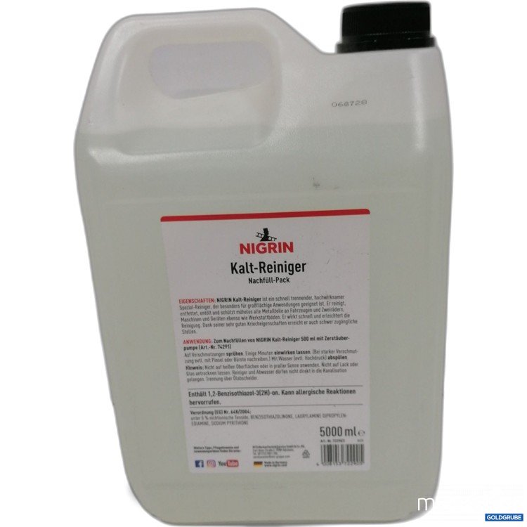 Artikel Nr. 890872: Nigrin Kalt-Reiniger Nachfüllpack 5L