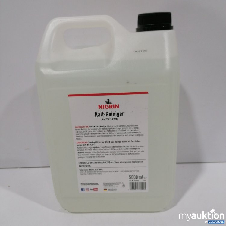 Artikel Nr. 890872: Nigrin Kalt-Reiniger Nachfüllpack 5L