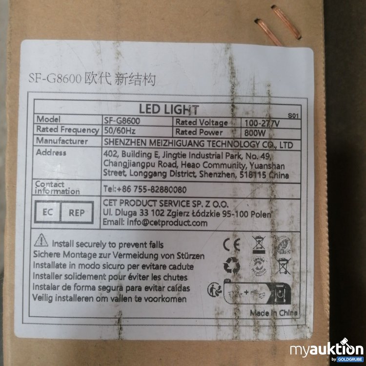 Artikel Nr. 442873: LED Light SF-G8600, 50/60Hz, 100-277V
