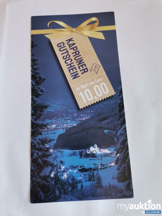 Artikel Nr. 845873: Kapruner Gutschein Wert 10 Euro 