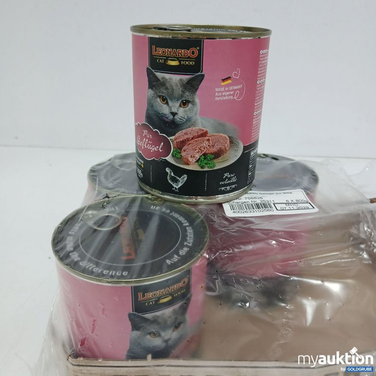 Artikel Nr. 889873: Leonardo Cat Food Pur Geflügel 800g 