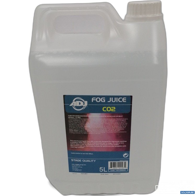 Artikel Nr. 890873: Fog Juice CO2 Fluid for Smoke Machines 5L