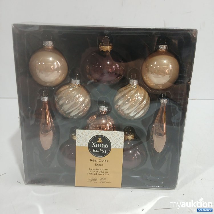 Artikel Nr. 939873: Xmas Bubbles Real Glass 10Stk 