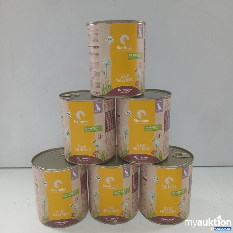 Artikel Nr. 996873 Artikel Nr. 996873: Herrmanns Bio Huhn 6x800g