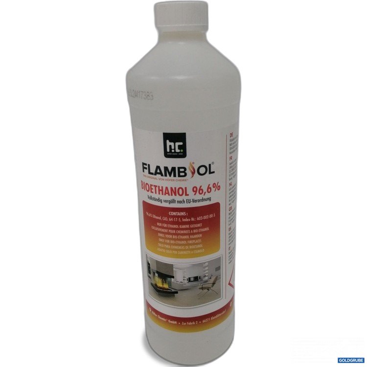 Artikel Nr. 886874: Hc Flambol Bioethanol 96,6 % 1L