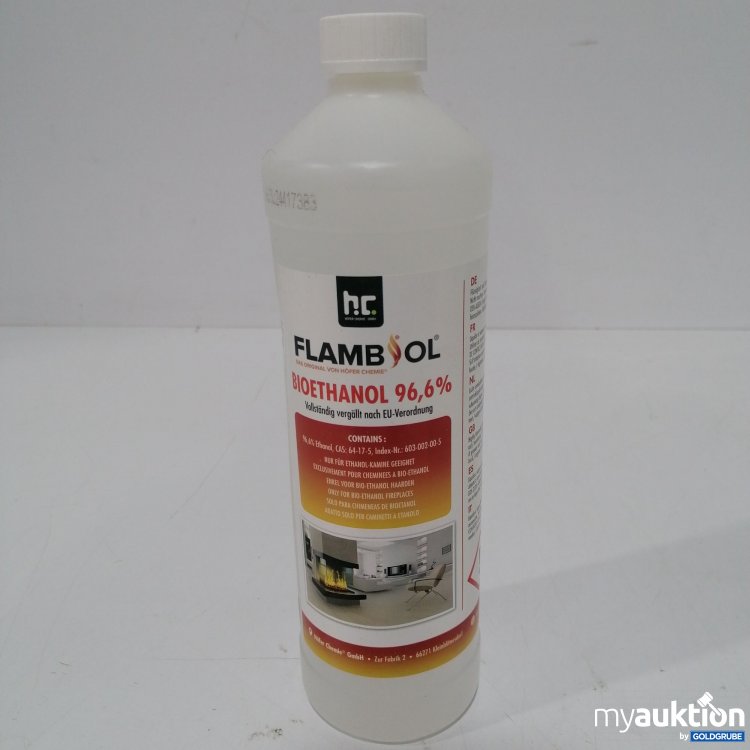 Artikel Nr. 886874: Hc Flambol Bioethanol 96,6 % 1L