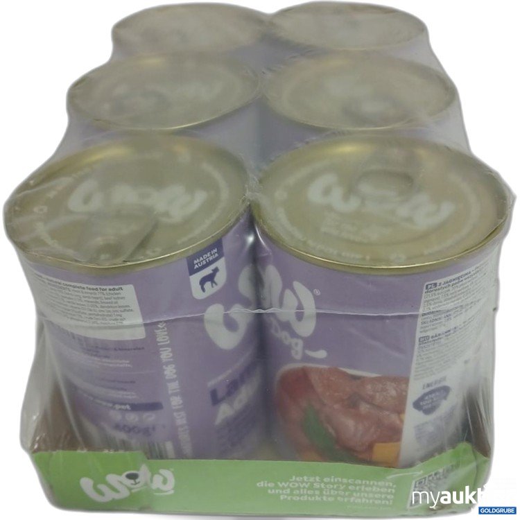 Artikel Nr. 952874: Wow Hundefutter Lamm 6x400g