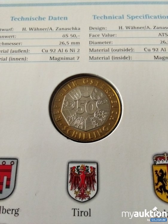 Artikel Nr. 396875 Artikel Nr. 396875: 50 Schilling Sammelmünze