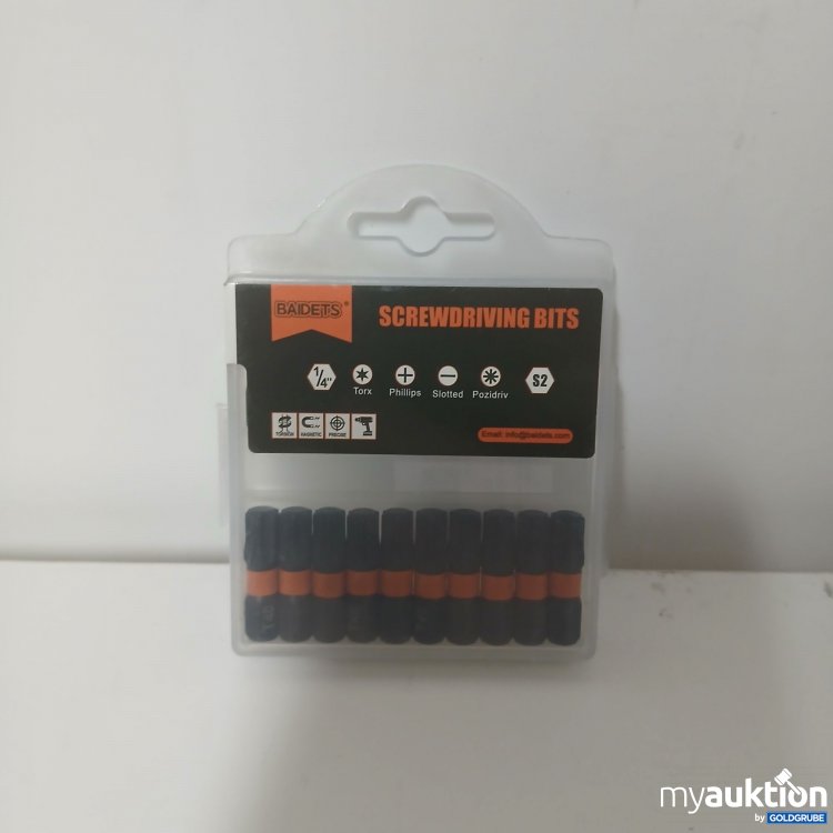Artikel Nr. 912875: Baidets Screwdriving Bits S2 1/4" 10x