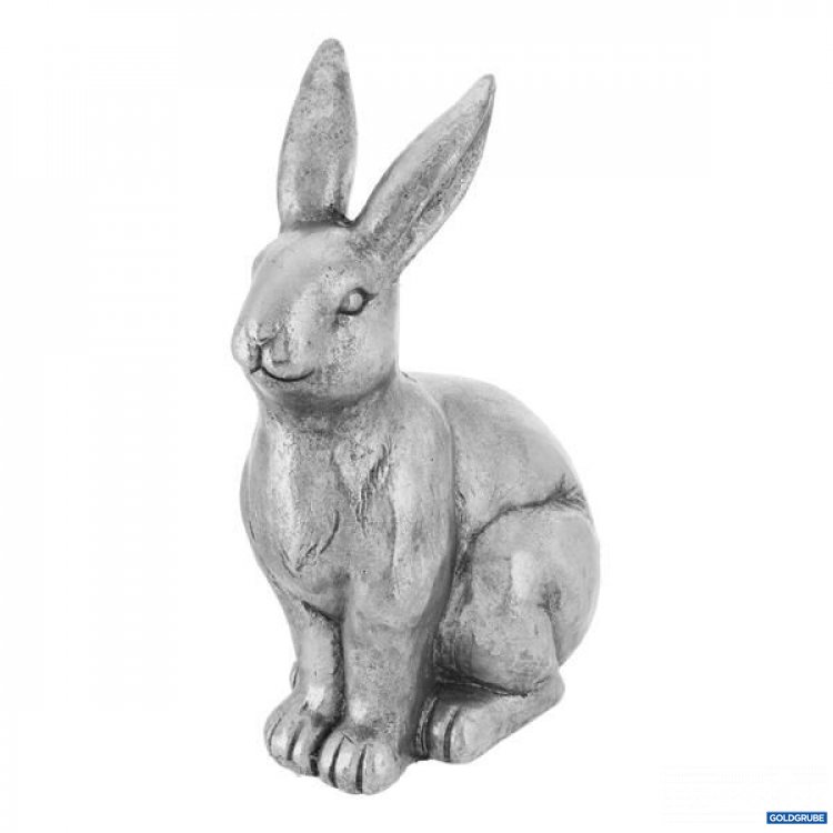 Artikel Nr. 922875: Hase sitzend, silber, XL, ca. 42cmH