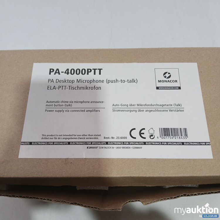 Artikel Nr. 971875: Monacor PA-4000PTT Desktop Microphone 