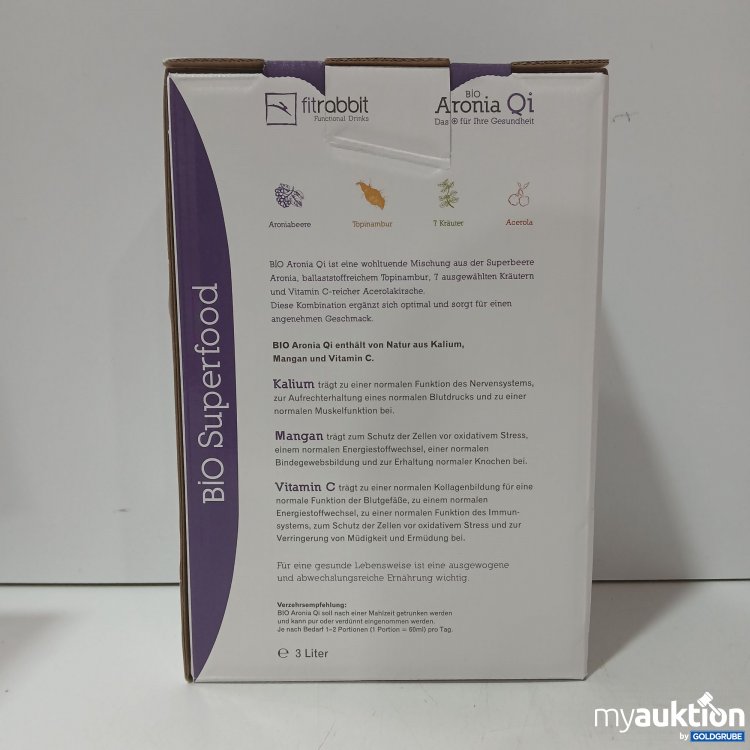 Artikel Nr. 976875: Fitrabbit Functional Drinks Bio Aronia Qi 3L