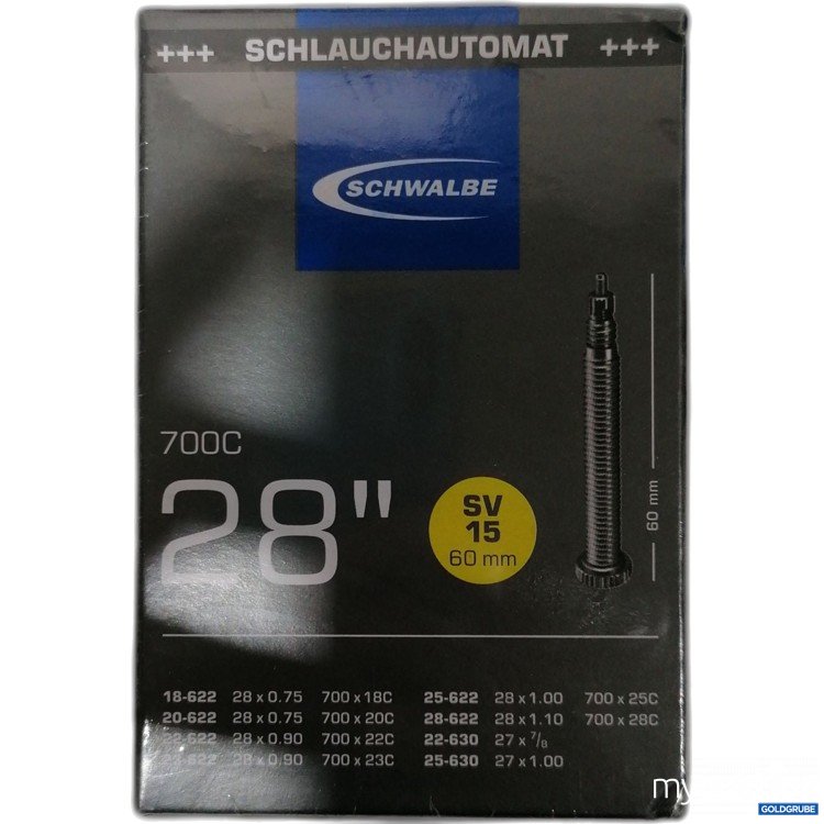 Artikel Nr. 890876: Schwalbe Schlauchautomat 700C 28"  SV15 60mm