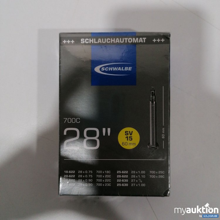 Artikel Nr. 890876: Schwalbe Schlauchautomat 700C 28"  SV15 60mm