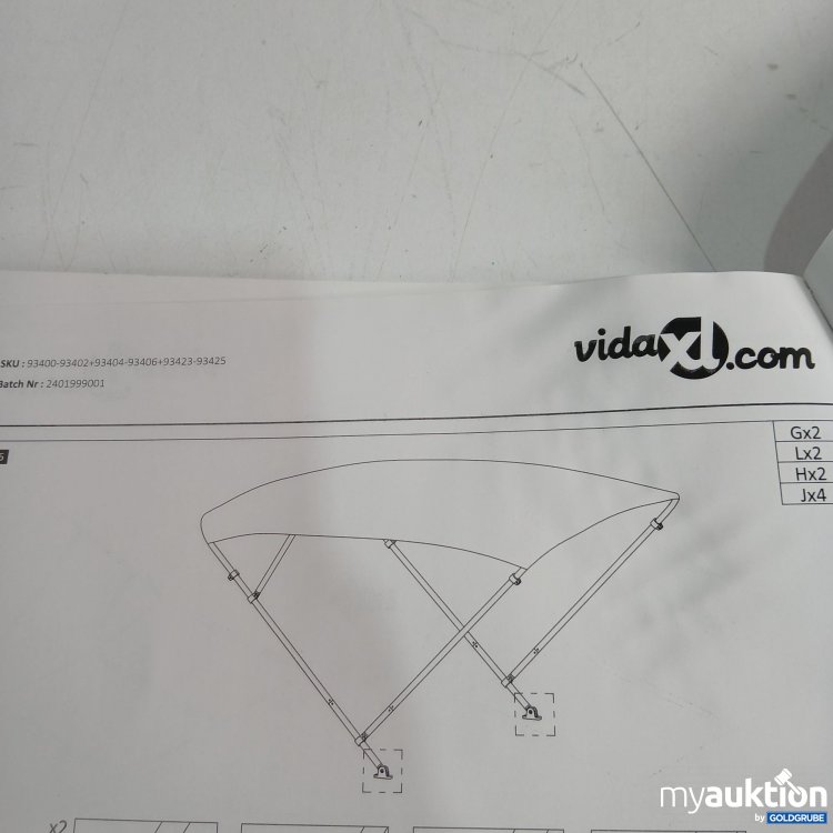 Artikel Nr. 437877: Vida xl Bimini top 93424.A
