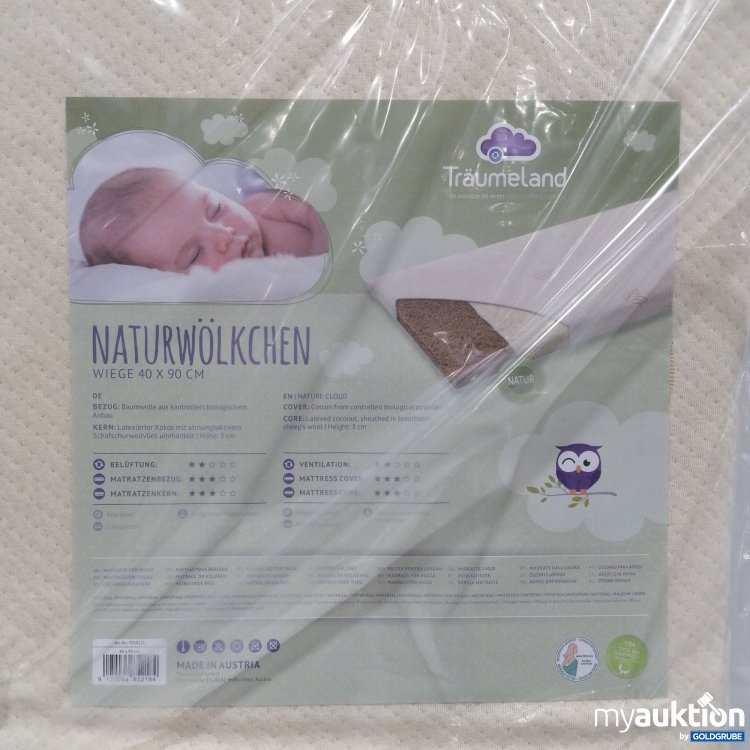 Artikel Nr. 898877: Träumeland Naturwölkchen Wiege 40x90xm 