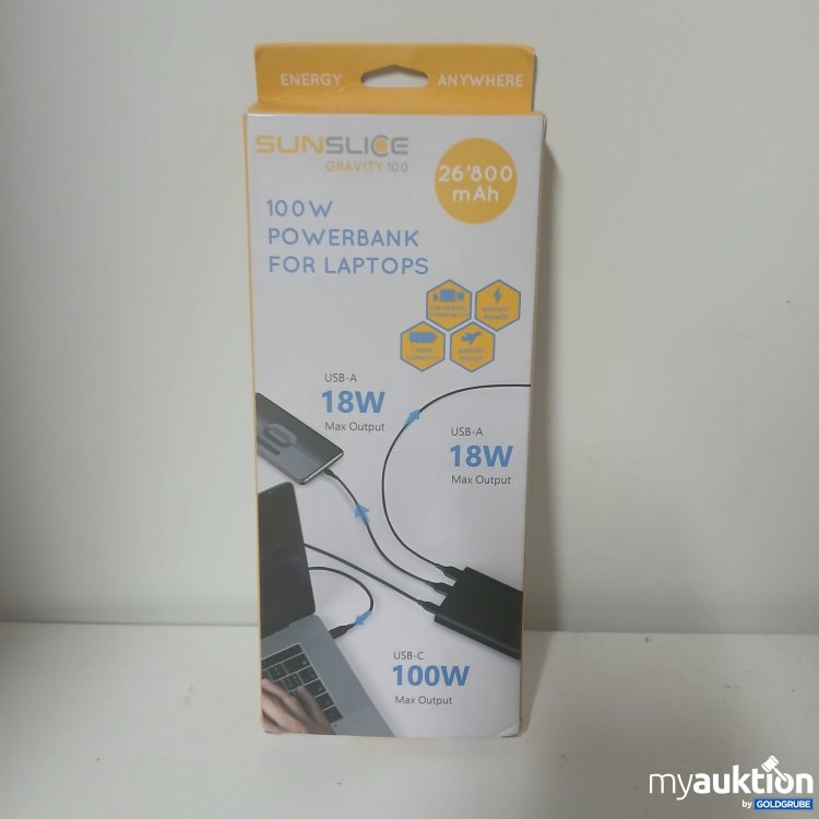 Artikel Nr. 917877: SunSlice 100W Powerbank for Laptops