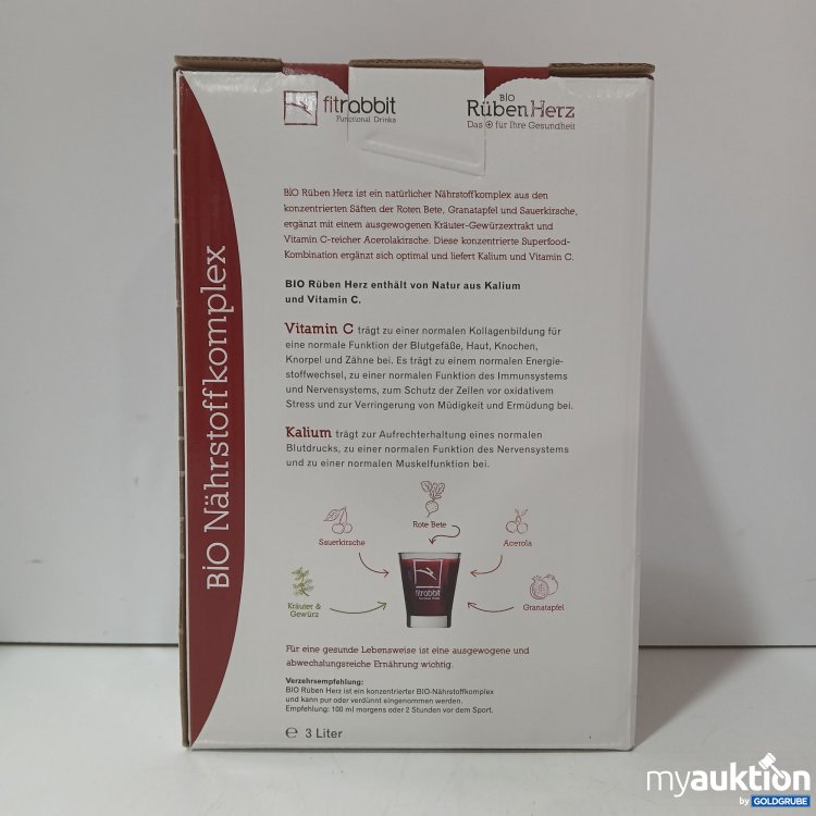Artikel Nr. 976877 Artikel Nr. 976877: Fitrabbit Functional Drinks Bio Rüben Herz 3L
