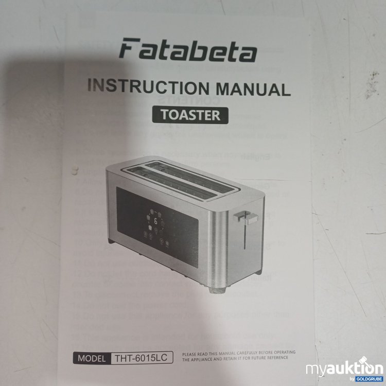 Artikel Nr. 446878 Artikel Nr. 446878: Fatabeta Toaster, Silber, THT-6015LC