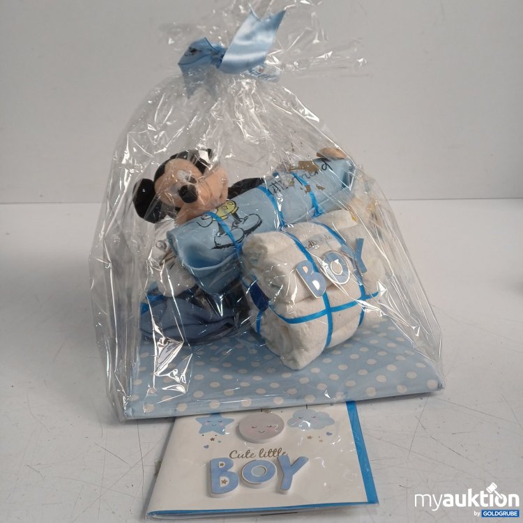 Artikel Nr. 463878: Babygeschenk Set Junge mit Mickey Mouse Plüschtier und Decke