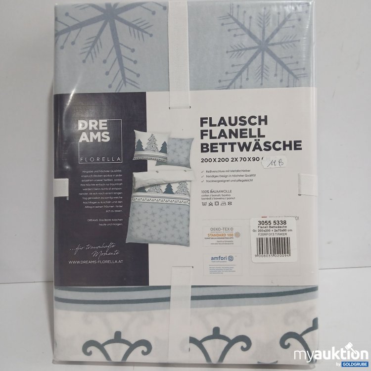 Artikel Nr. 902878 Artikel Nr. 902878: Dreams Florella Flausch Flanell Bettwäsche 200x200cm 2x70x90cm
