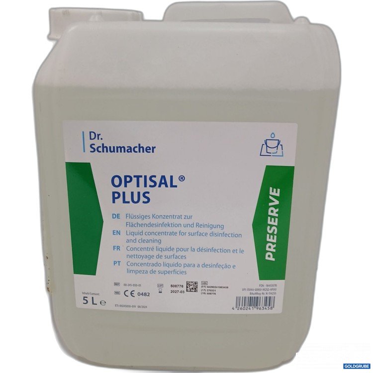 Artikel Nr. 951878: Dr Schumacher Optisal Plus Presere Reiniger 5L 